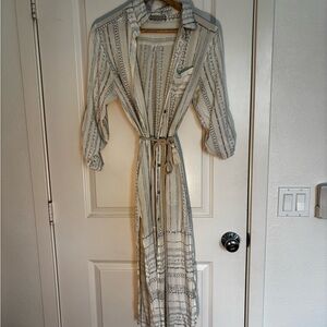 Dress Forum Los Angeles Boho Maxi Dress with Side Slit